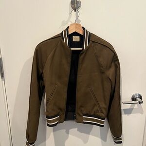 Torn by Ronny Kobo Olive Bomber Jacket